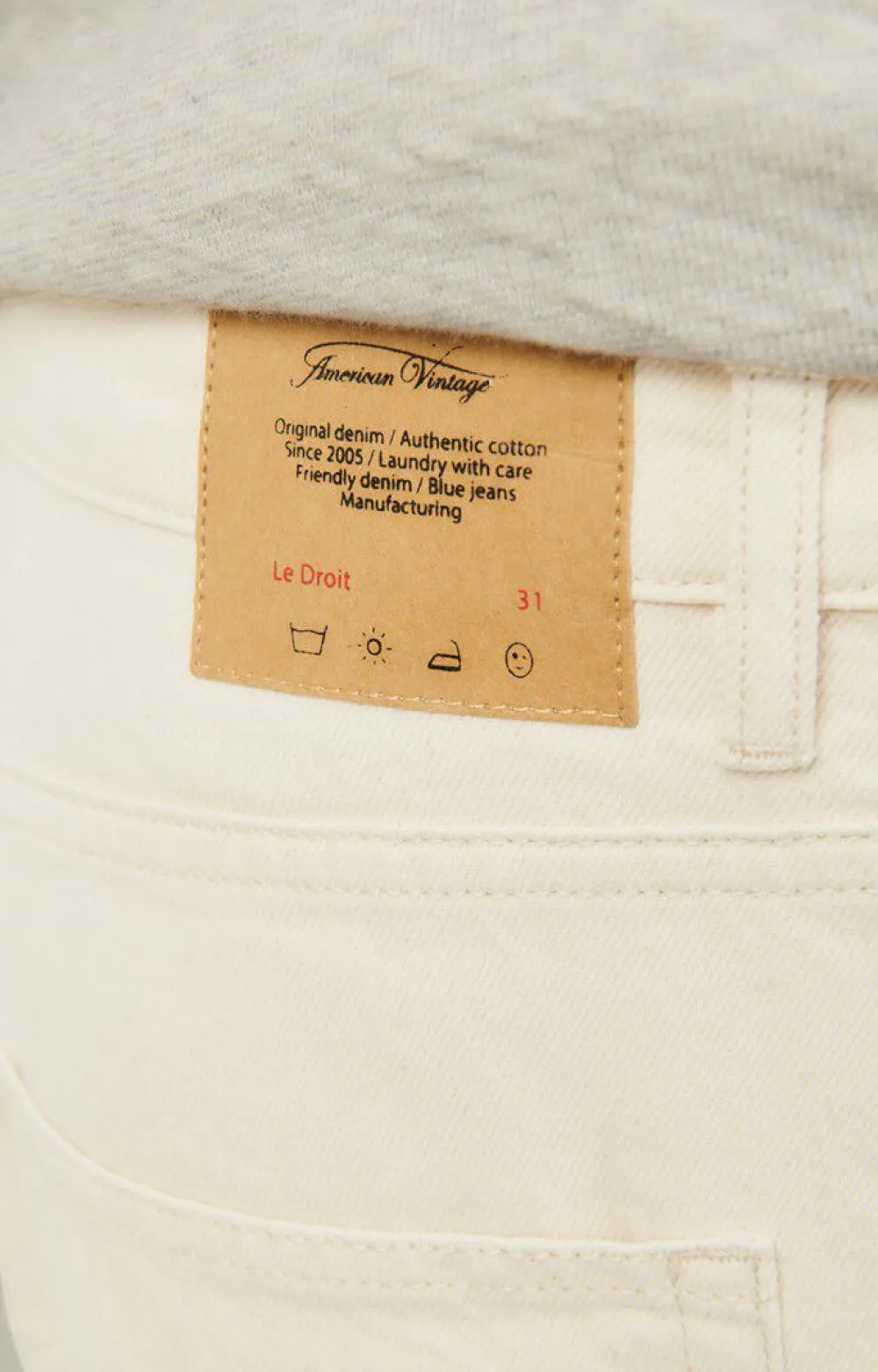 Jean Droit Cropped Homme Datcity*American Vintage Outlet