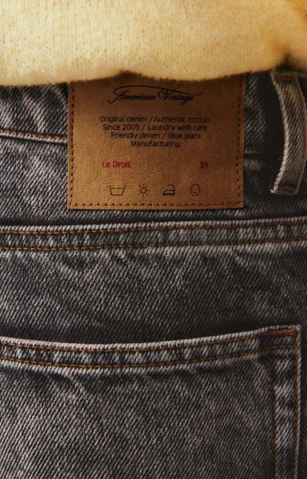 Jean Droit Homme Yopday*American Vintage Sale